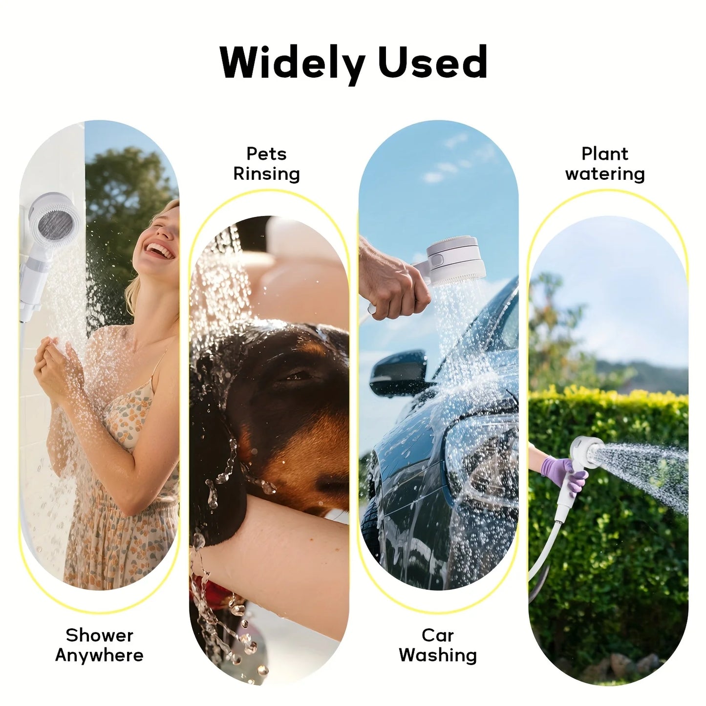 Rechargeable Electric Outdoor Camp Shower Pump, Upgrade Version for Portable Showers While for Camping,Hiking Traveling-A98U